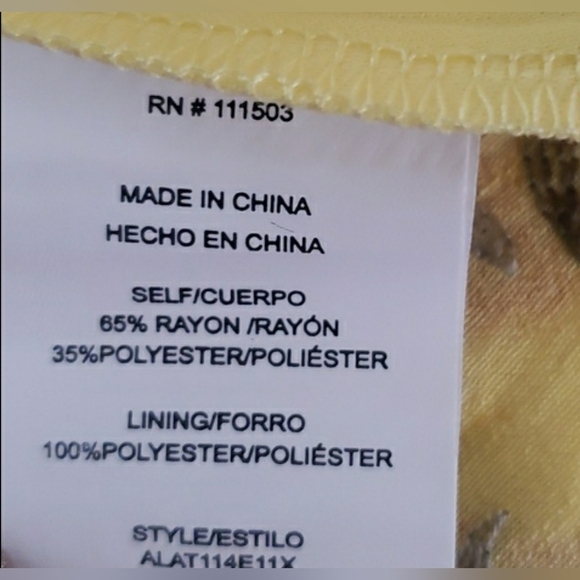 Boho 2XL Chic Artisy Yellow Lagenlook Embroidered Floral Tunic Top - Picture 7 of 9